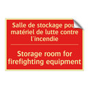 Salle de stockage pour matériel /.../ - Storage room for firefighting /.../