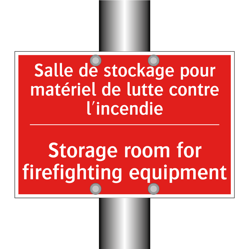 Salle de stockage pour matériel /.../ - Storage room for firefighting /.../