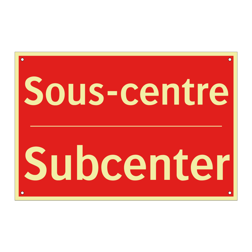 Sous-centre - Subcenter
