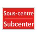 Sous-centre - Subcenter