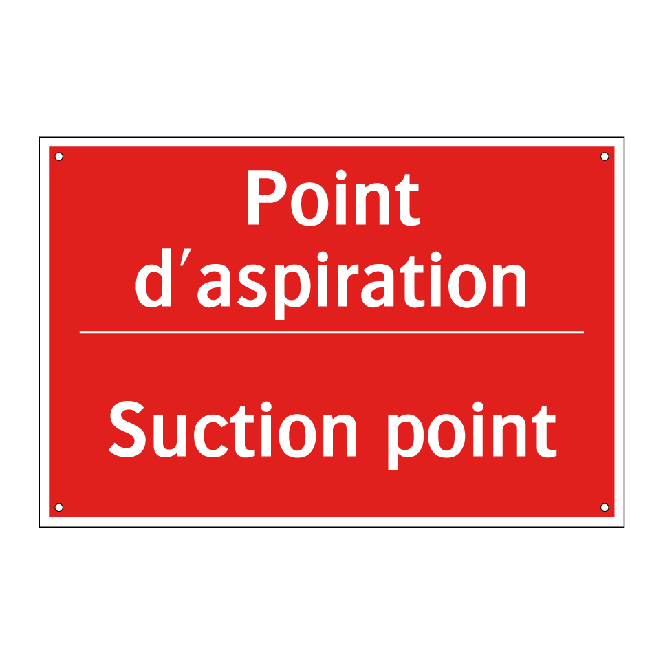 Point d'aspiration - Suction point