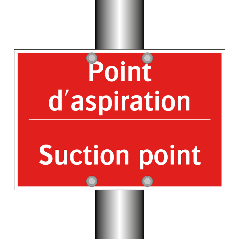 Point d'aspiration - Suction point