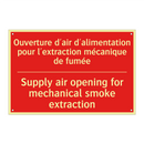 Ouverture d'air d'alimentation /.../ - Supply air opening for mechanical /.../