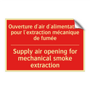 Ouverture d'air d'alimentation /.../ - Supply air opening for mechanical /.../
