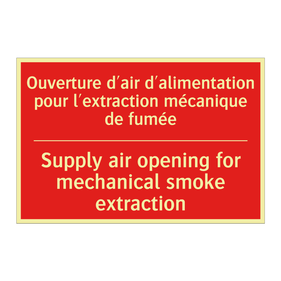 Ouverture d'air d'alimentation /.../ - Supply air opening for mechanical /.../