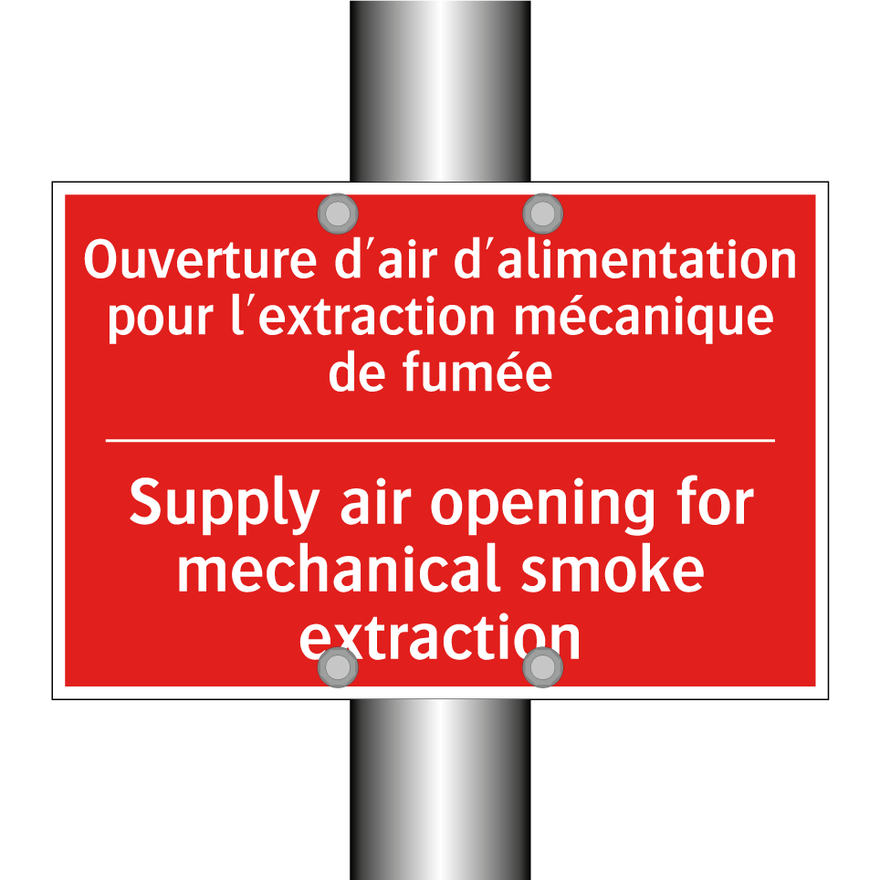 Ouverture d'air d'alimentation /.../ - Supply air opening for mechanical /.../