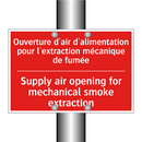Ouverture d'air d'alimentation /.../ - Supply air opening for mechanical /.../