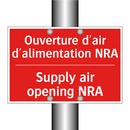 Ouverture d'air d'alimentation /.../ - Supply air opening NRA