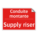 Conduite montante - Supply riser