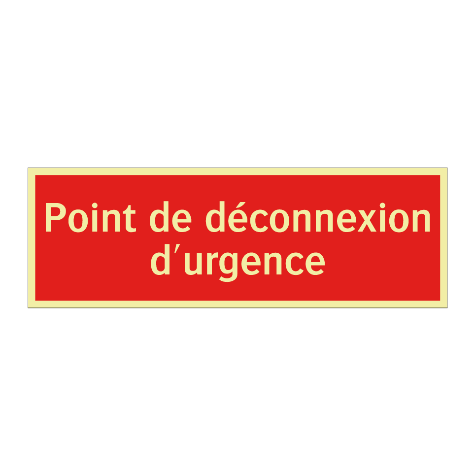 Point de déconnexion d'urgence