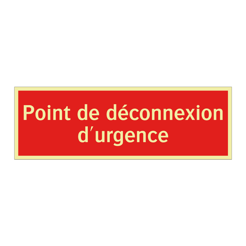 Point de déconnexion d'urgence