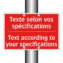 Texte selon vos spécifications - Text according to your specifications /.../