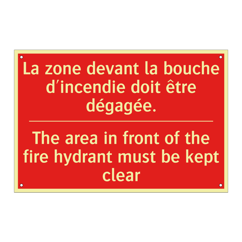 La zone devant la bouche d'incendie /.../ - The area in front of the fire /.../