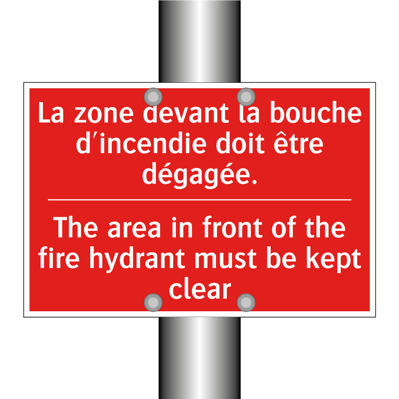La zone devant la bouche d'incendie /.../ - The area in front of the fire /.../