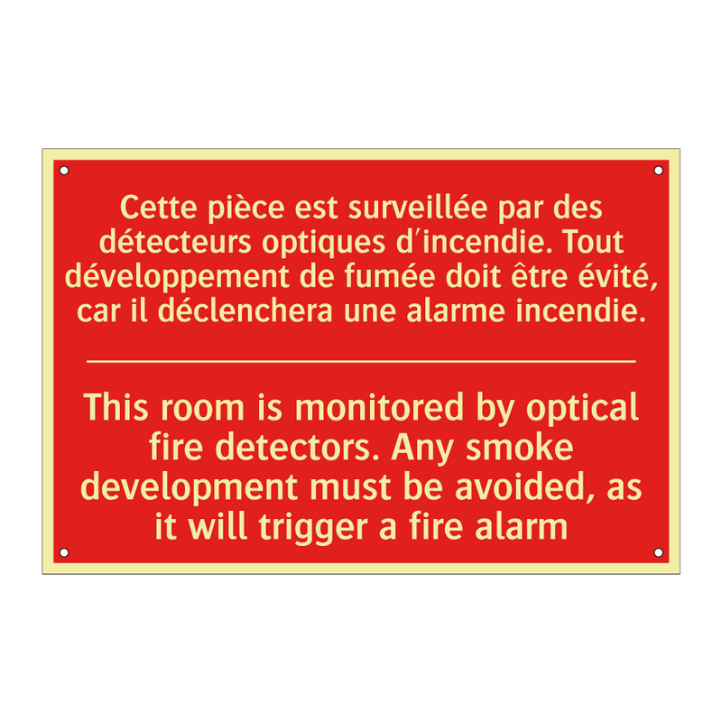Cette pièce est surveillée par /.../ - This room is monitored by optical /.../