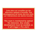 Cette pièce est surveillée par /.../ - This room is monitored by optical /.../