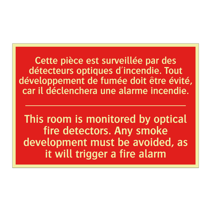 Cette pièce est surveillée par /.../ - This room is monitored by optical /.../