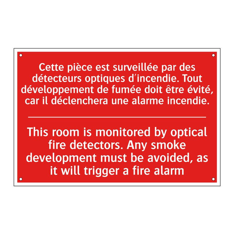 Cette pièce est surveillée par /.../ - This room is monitored by optical /.../