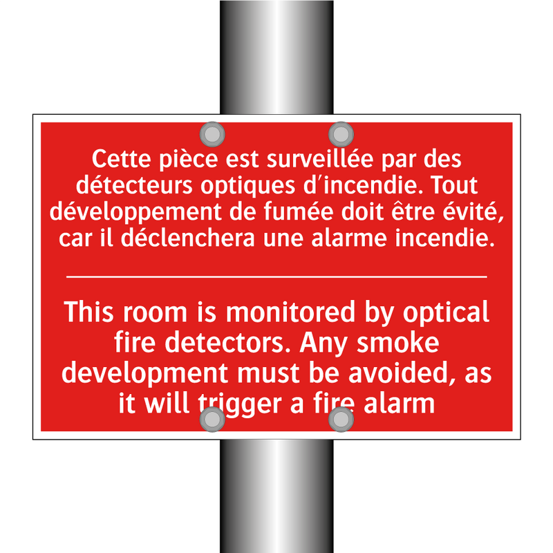 Cette pièce est surveillée par /.../ - This room is monitored by optical /.../