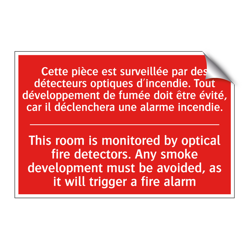 Cette pièce est surveillée par /.../ - This room is monitored by optical /.../