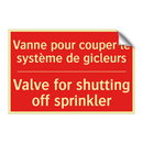 Vanne pour couper le système de /.../ - Valve for shutting off sprinkler /.../