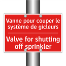 Vanne pour couper le système de /.../ - Valve for shutting off sprinkler /.../