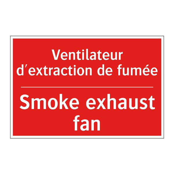 Ventilateur d'extraction de fumée /.../ - Smoke exhaust fan
