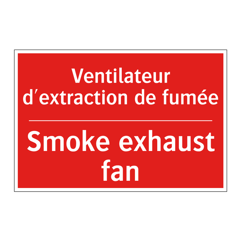 Ventilateur d'extraction de fumée /.../ - Smoke exhaust fan