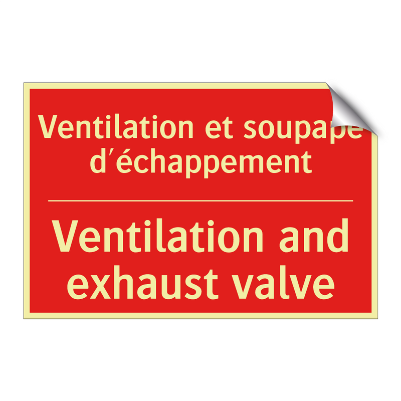 Ventilation et soupape d'échappement /.../ - Ventilation and exhaust valve
