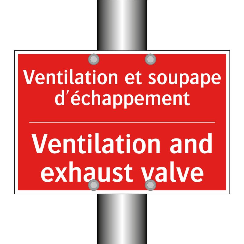Ventilation et soupape d'échappement /.../ - Ventilation and exhaust valve