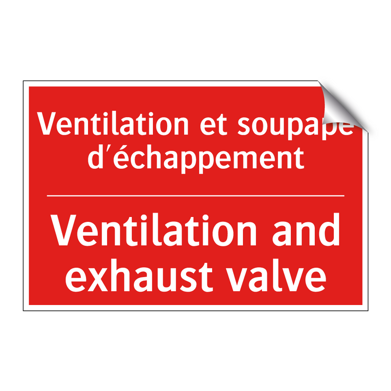 Ventilation et soupape d'échappement /.../ - Ventilation and exhaust valve
