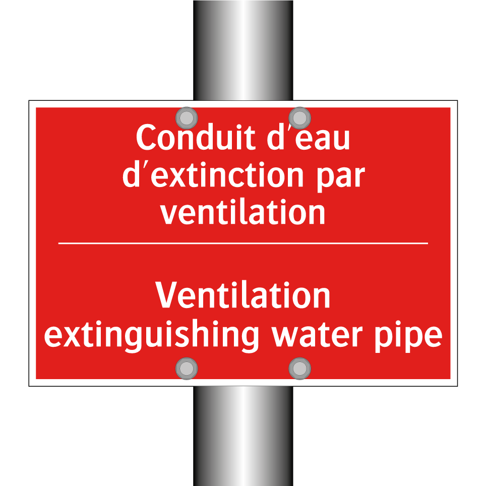 Conduit d'eau d'extinction par /.../ - Ventilation extinguishing water /.../