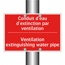 Conduit d'eau d'extinction par /.../ - Ventilation extinguishing water /.../