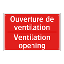 Ouverture de ventilation - Ventilation opening