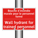 Bouche d'incendie murale pour /.../ - Wall hydrant for trained personnel /.../