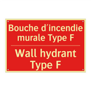 Bouche d'incendie murale Type /.../ - Wall hydrant Type F