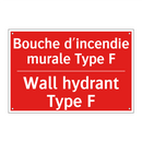 Bouche d'incendie murale Type /.../ - Wall hydrant Type F