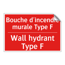 Bouche d'incendie murale Type /.../ - Wall hydrant Type F