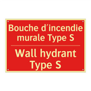 Bouche d'incendie murale Type /.../ - Wall hydrant Type S