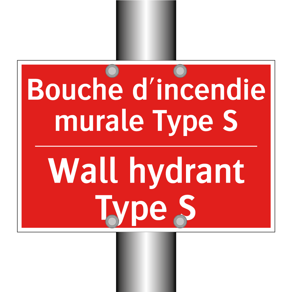 Bouche d'incendie murale Type /.../ - Wall hydrant Type S