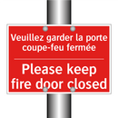 Veuillez garder la porte coupe-feu /.../ - Please keep fire door closed