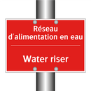 Réseau d'alimentation en eau - Water riser