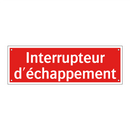 Interrupteur d'échappement