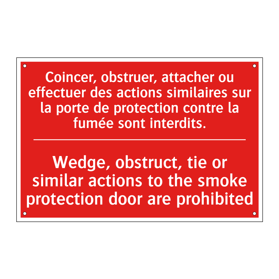 Coincer, obstruer, attacher ou /.../ - Wedge, obstruct, tie or similar /.../