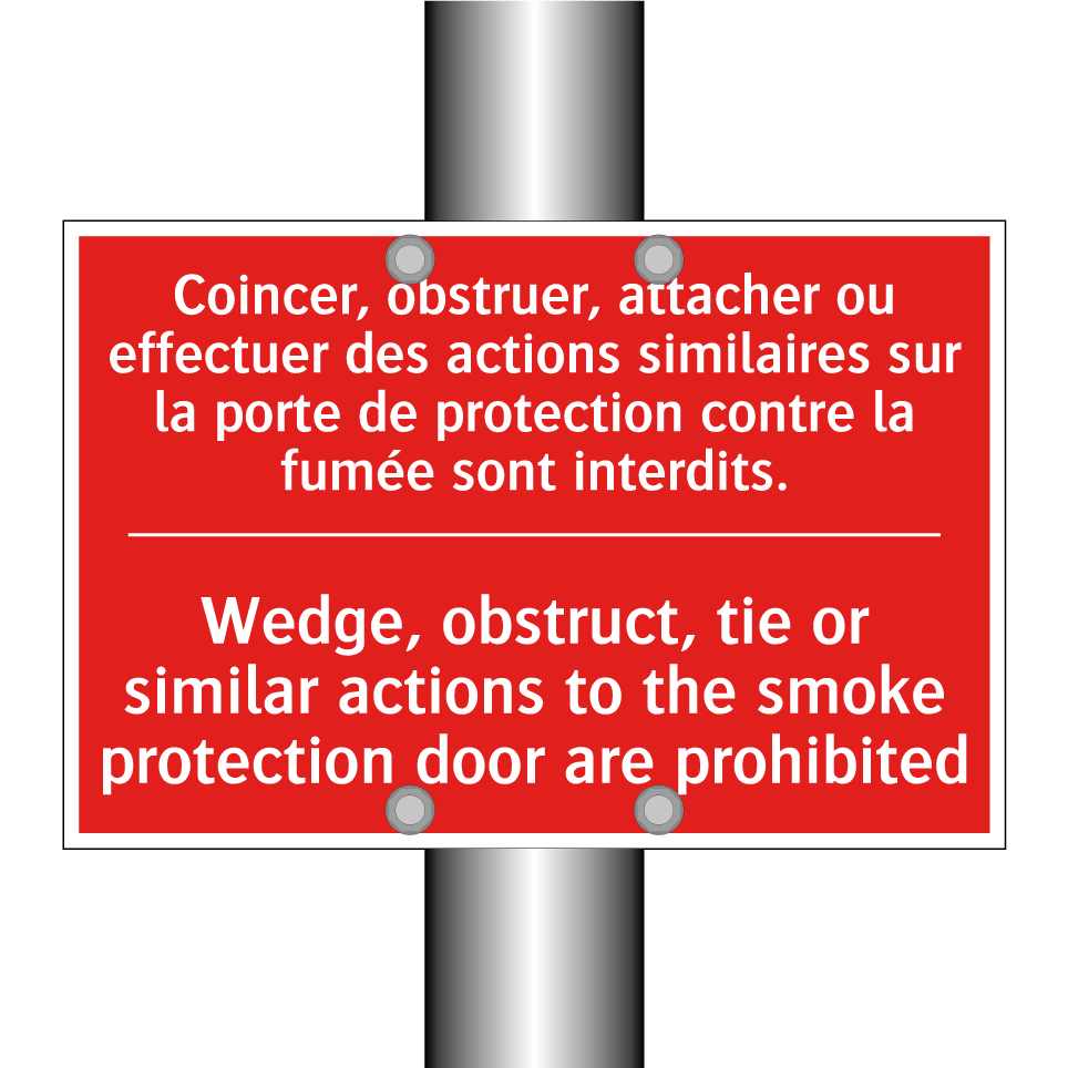 Coincer, obstruer, attacher ou /.../ - Wedge, obstruct, tie or similar /.../