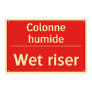 Colonne humide - Wet riser