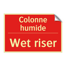 Colonne humide - Wet riser