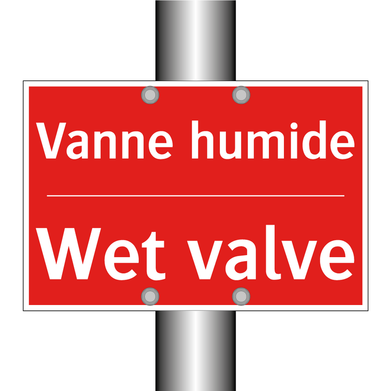 Vanne humide - Wet valve