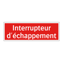Interrupteur d'échappement