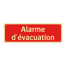 Alarme d'évacuation